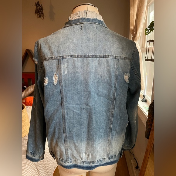 Distressed Denim Jacket - Picture 4 of 4